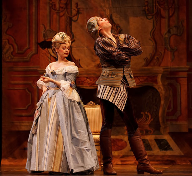 Carla Huhtanen as Susanna and Olivier Laquerre in the title role in The Marriage of Figaro